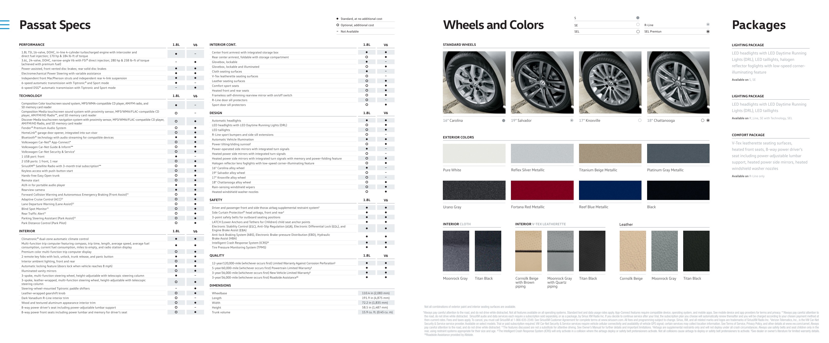 2016 VW Passat Brochure Page 4